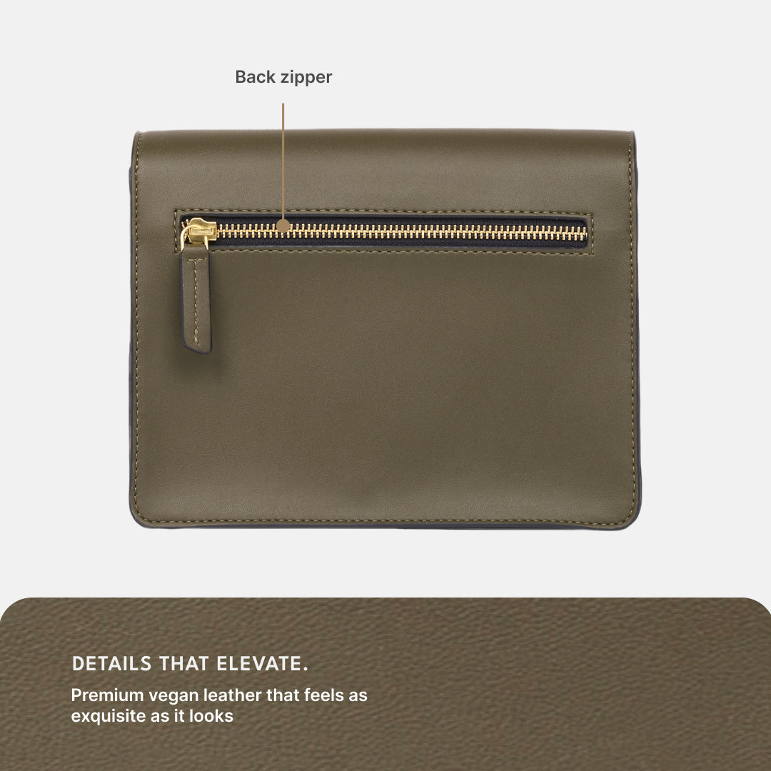 Midas Jharoka Sling Bag (Olive)