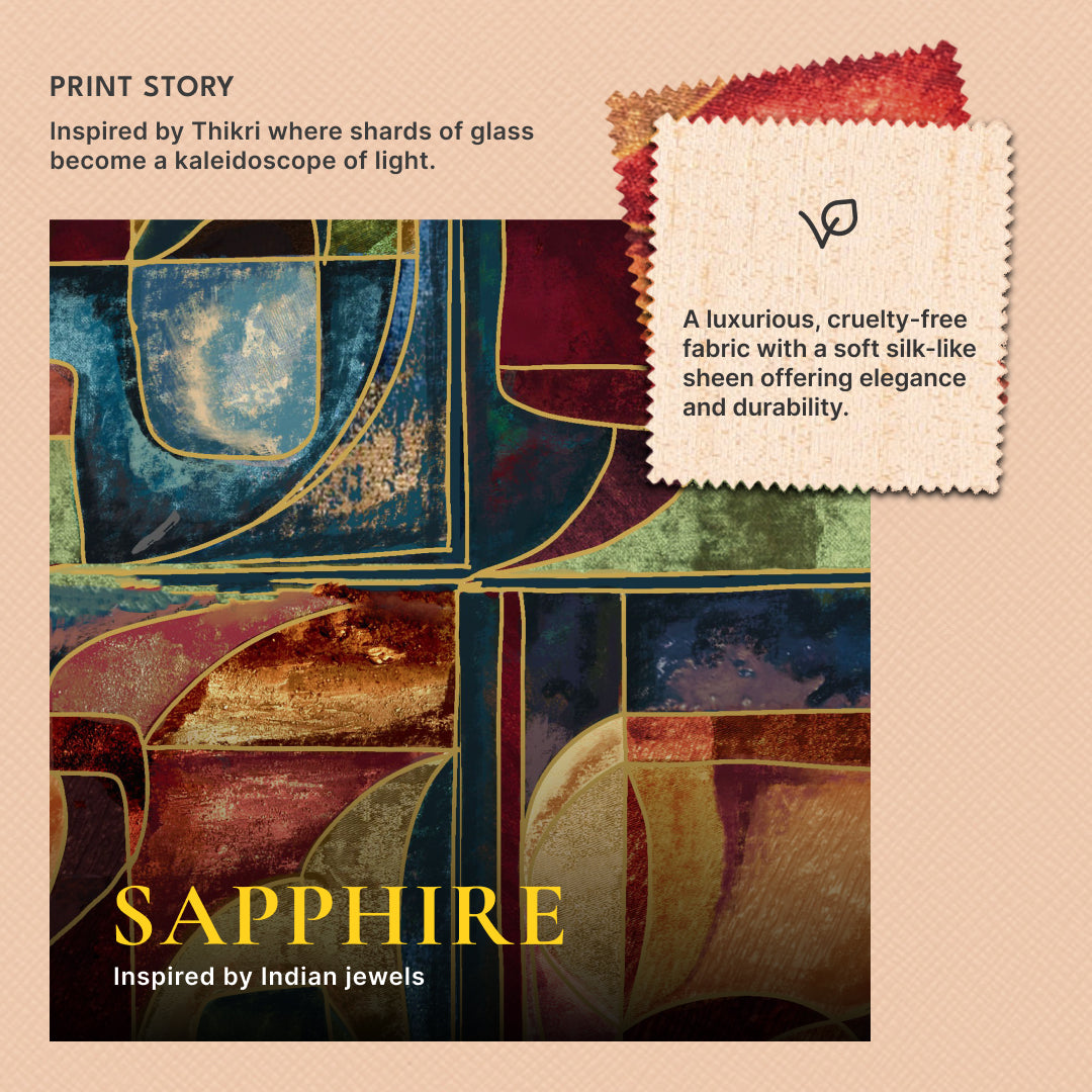 Sapphire Mehr Potli Bag (Biege Saffiano)