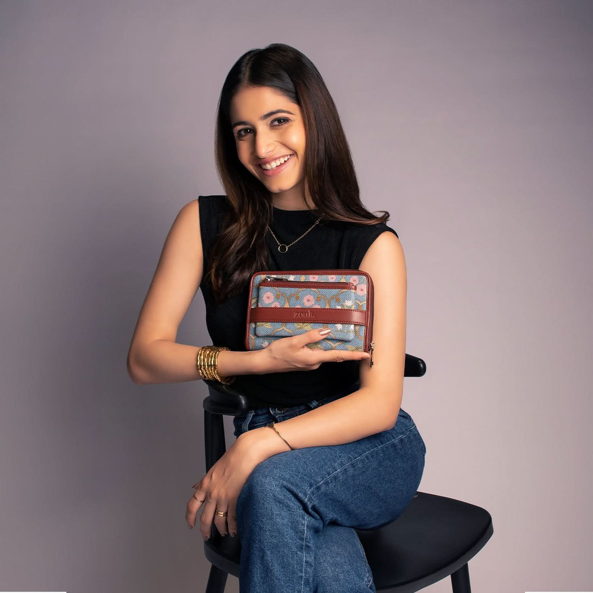 Jaipur Fresco Blue Classic Zipper Wallet