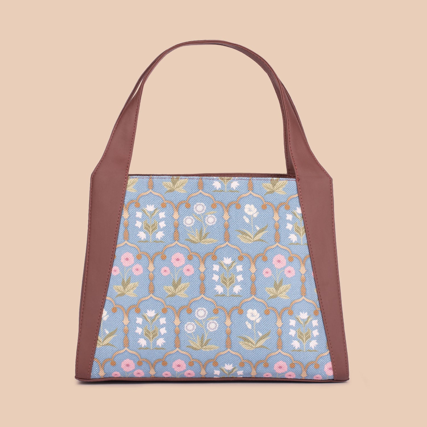 Jaipur Fresco Blue Trapezia Tote