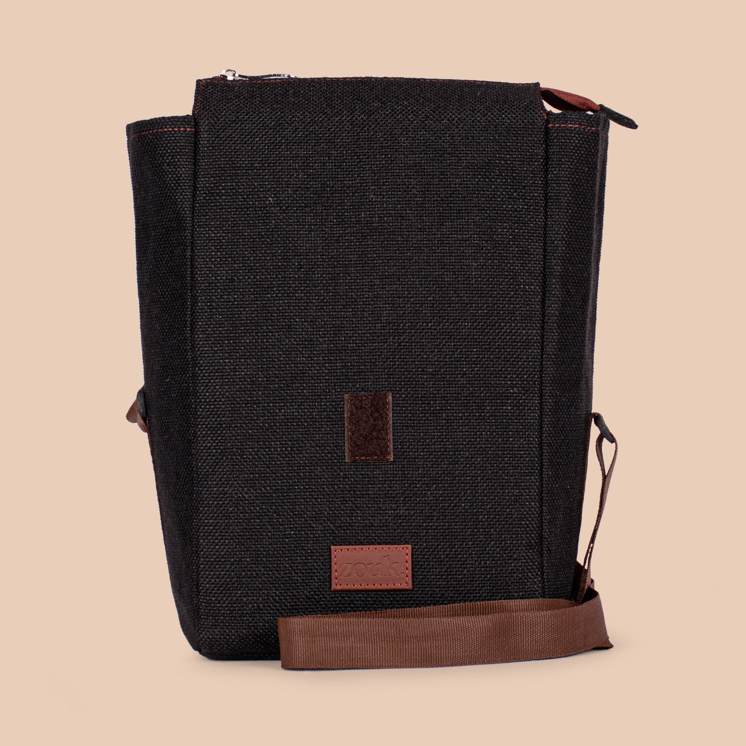 Jet Black Roll Up Lunch Bag