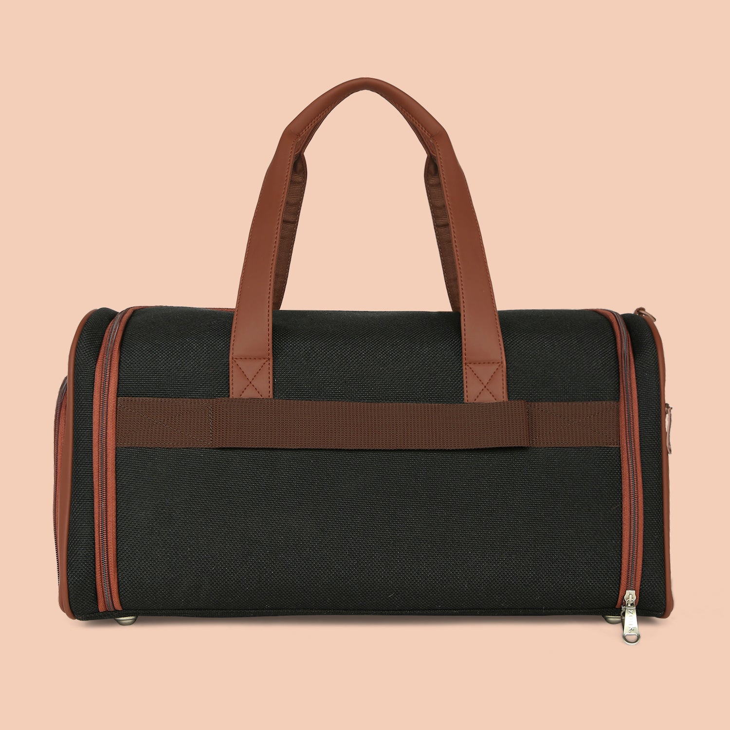 Jet Black Weekender Duffel Bag