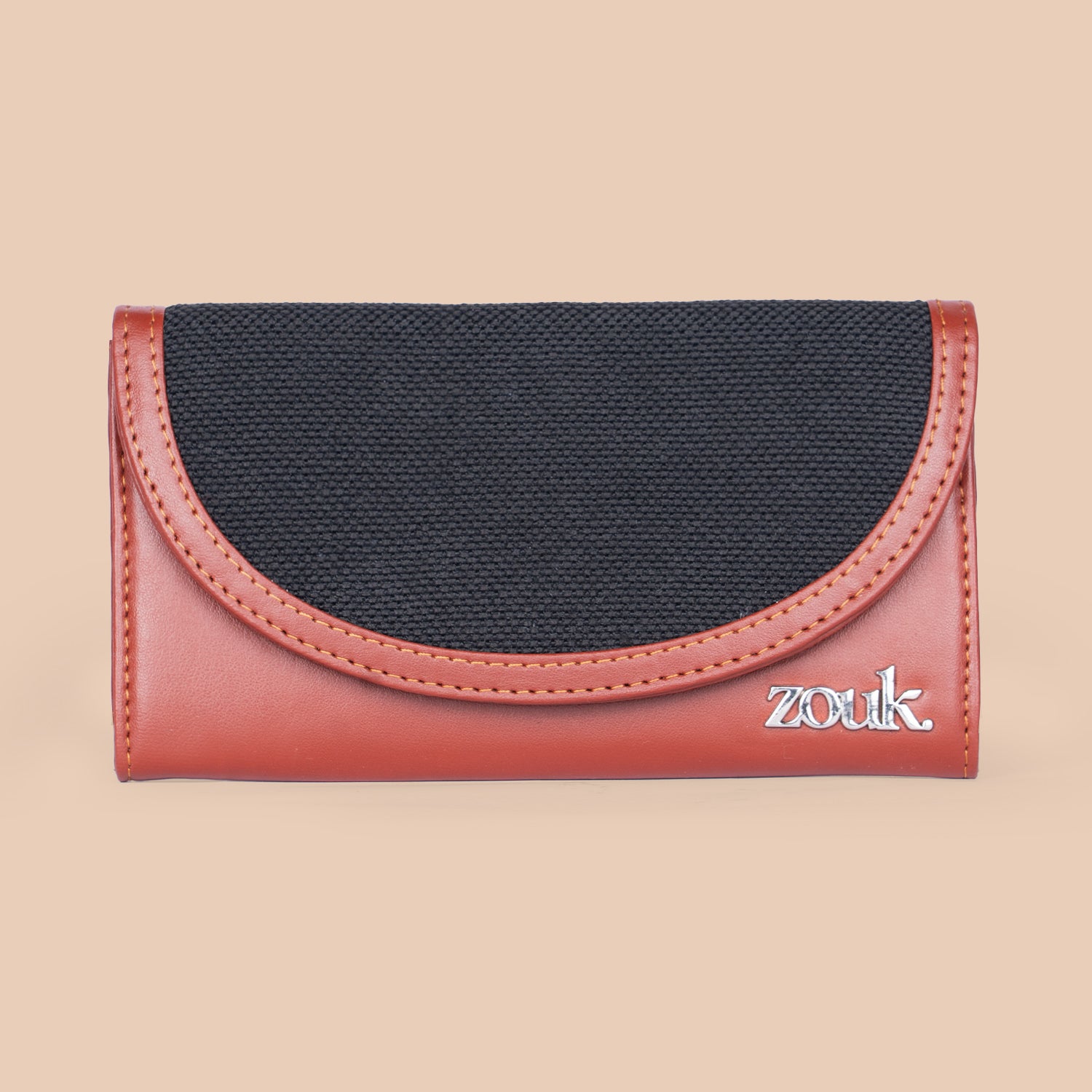 ZIP-Jet Black Kyra Flap Wallet