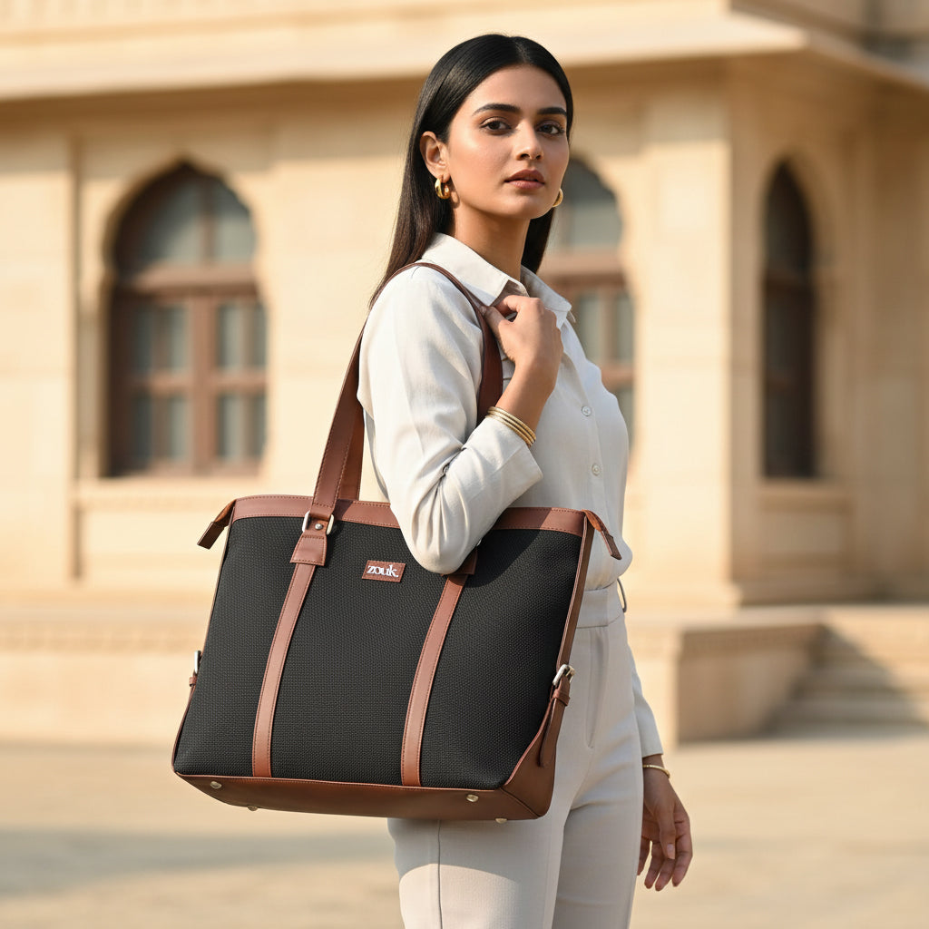 Jet Black Women's Office Bag