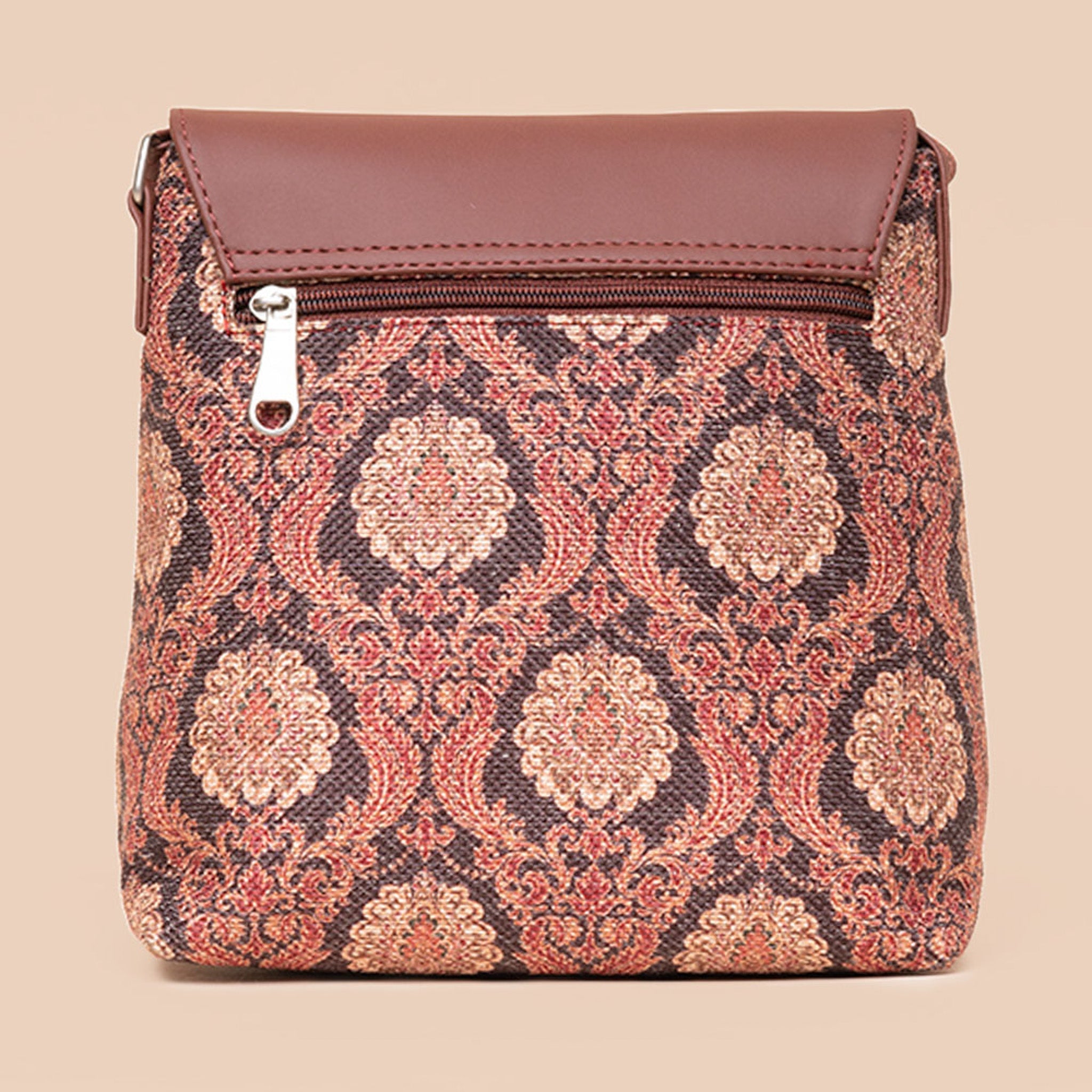 Jodhpur Damask Flap Sling Bag