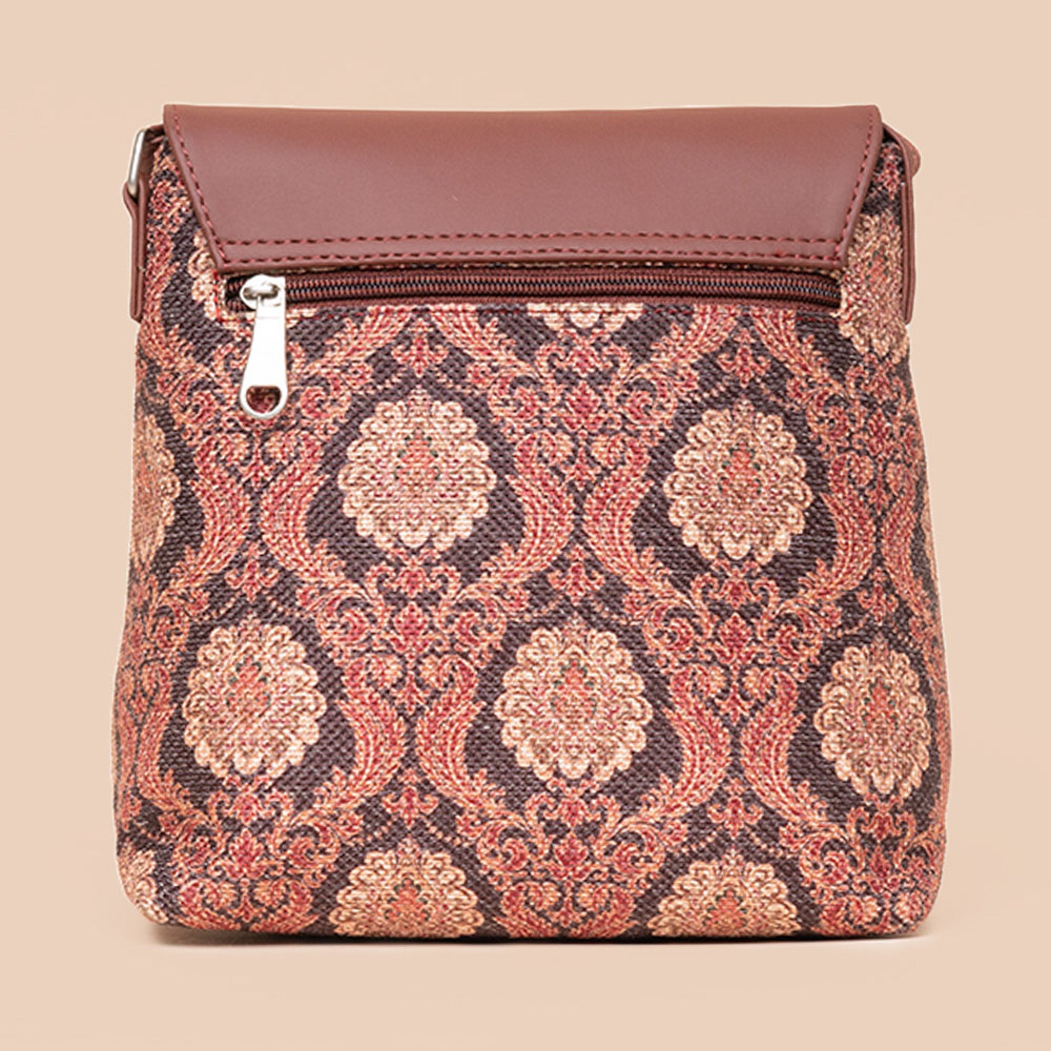 Jodhpur Damask - Luna Handbag & Flap Sling Bag Combo