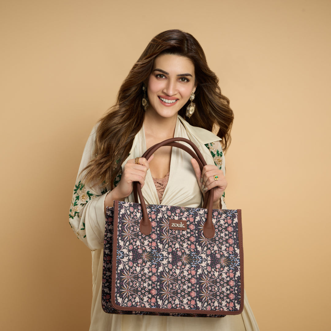 Kashmir Blooms Book Tote