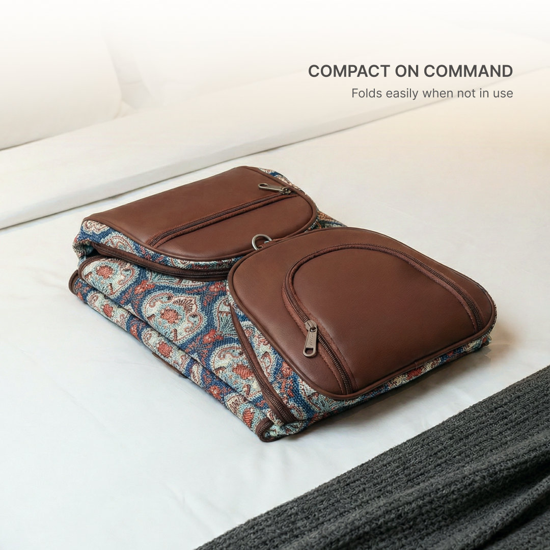 Kovil Blue Weekender Duffle Bag