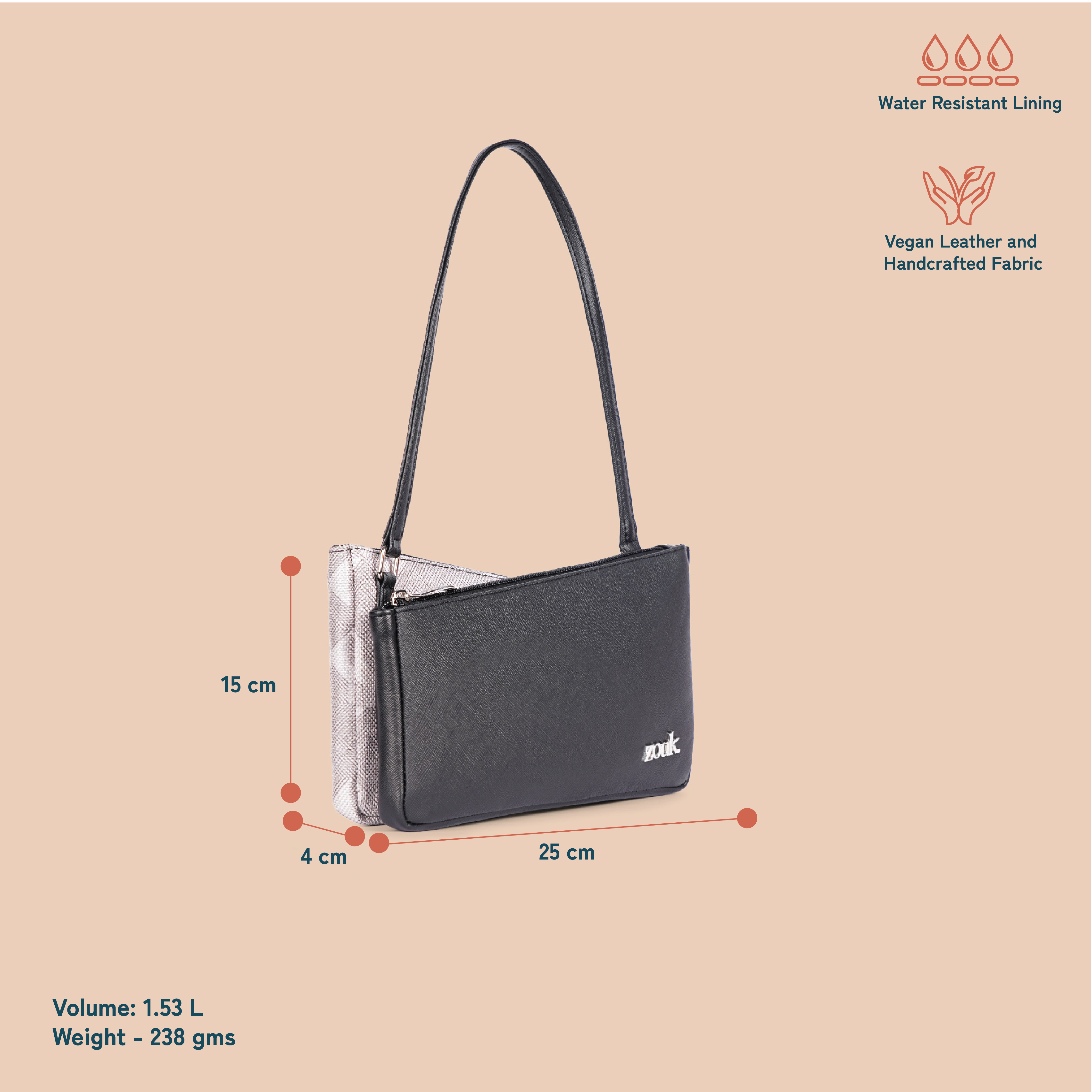 ZIP-Kiya Baguette - Aravalli Abstract