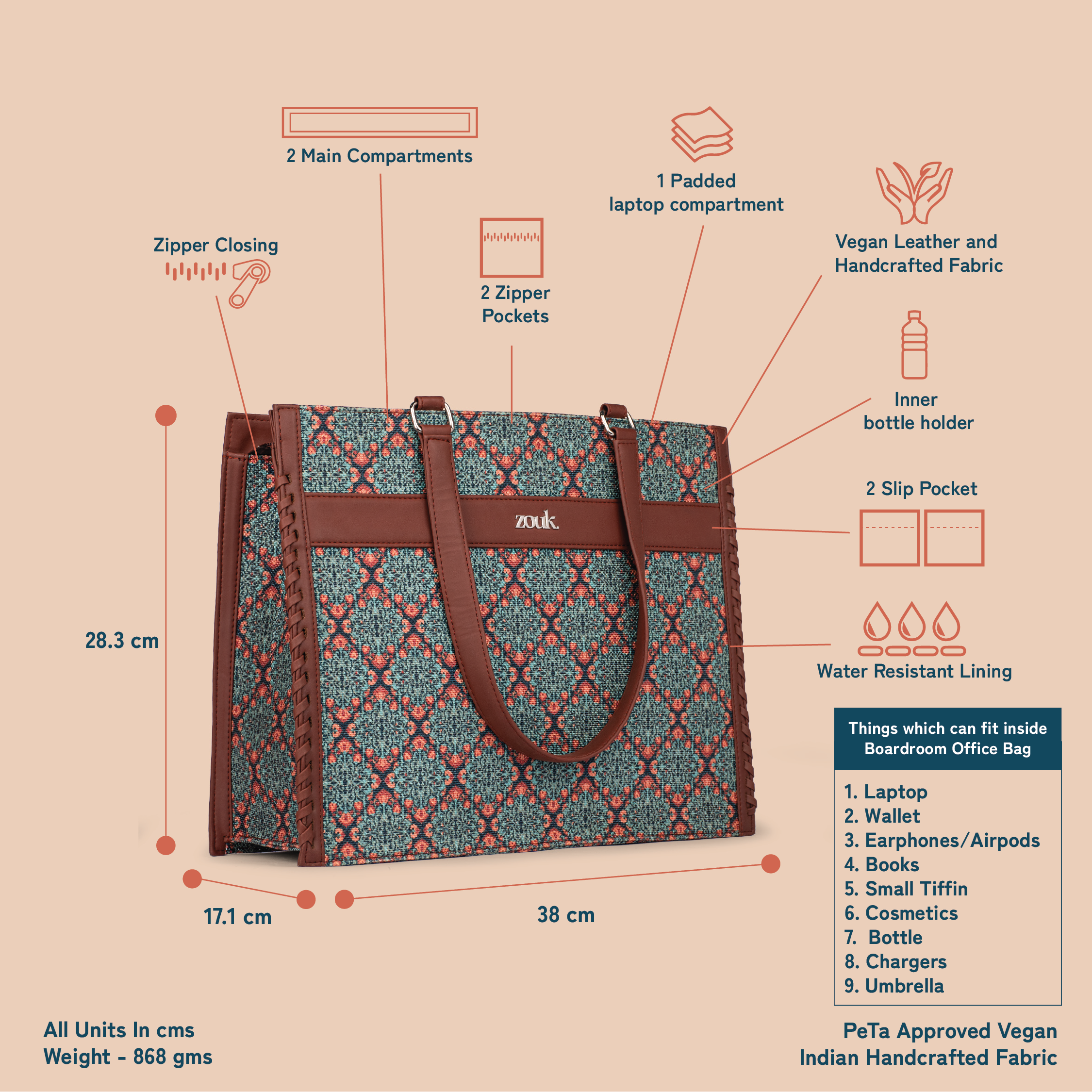 Kolkata Nouveau Boardroom Office Bag