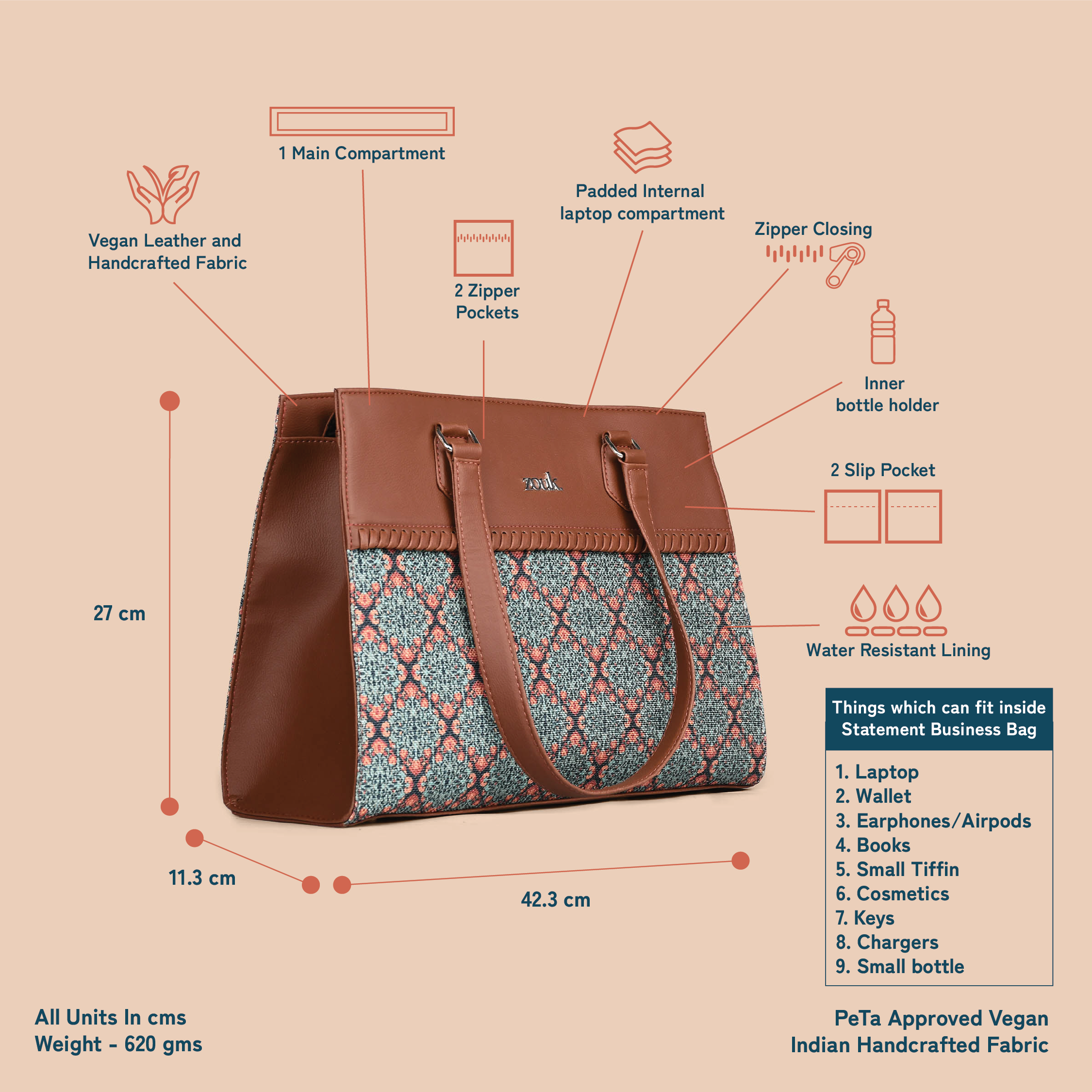 Kolkata Nouveau Statement Business Bag