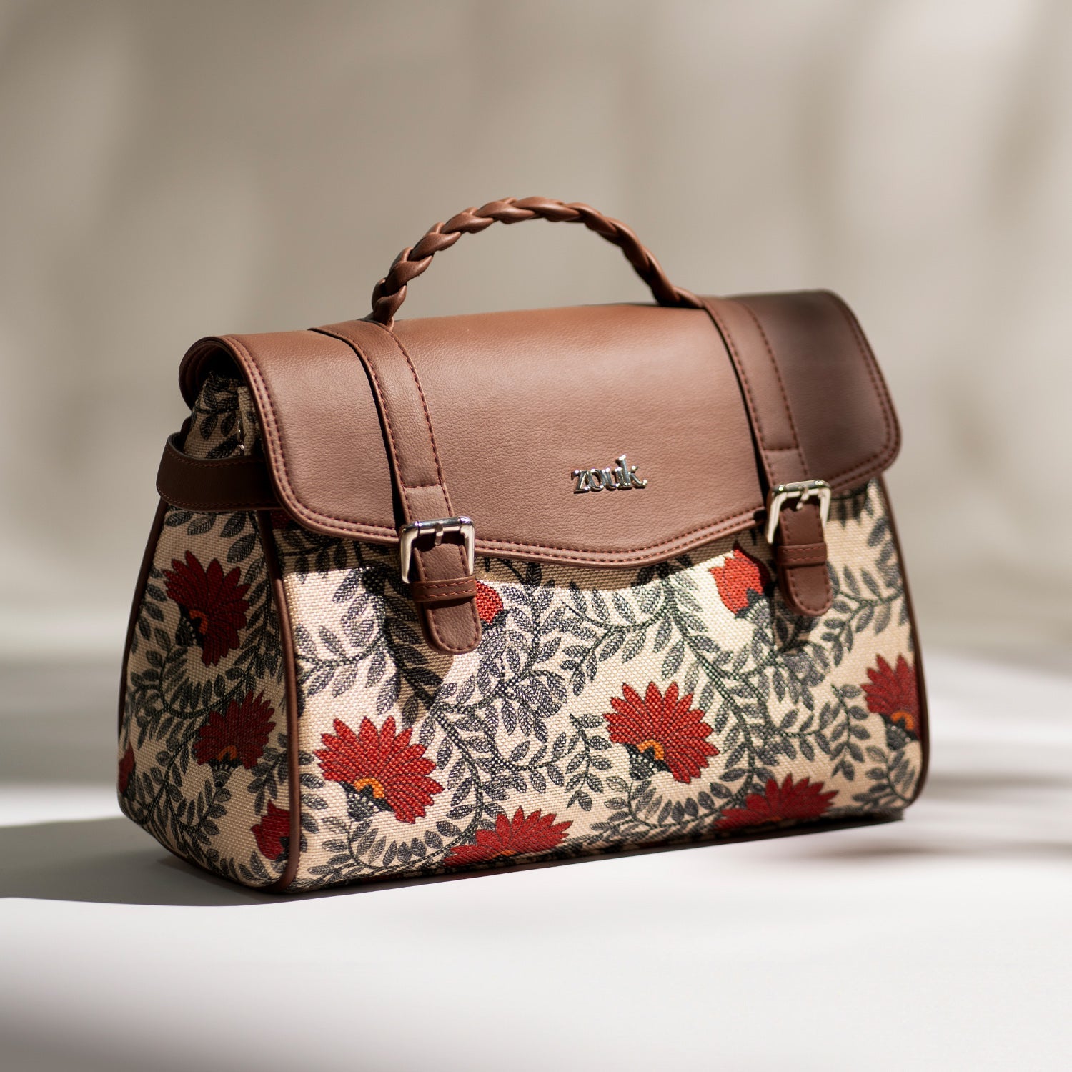 ZIP-Konkona Heritage Satchel Bag - Nawabi Couture