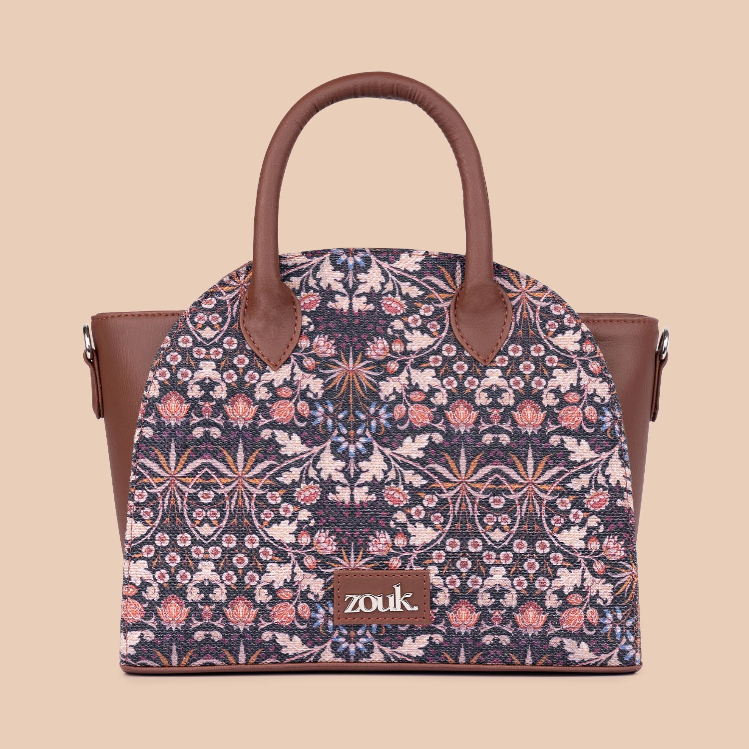 Konkona City Satchel Bag - Kashmir Blooms