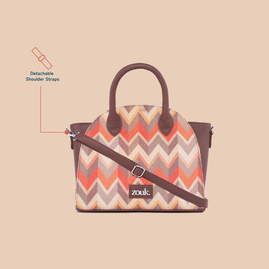 ZIP-Konkona City Satchel Bag - Tidal Wave