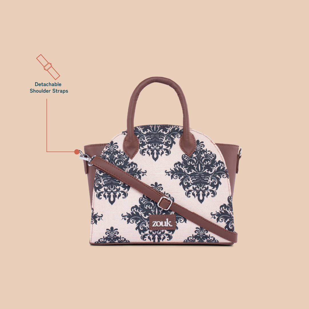 City Satchel Bag - Mughal Motif