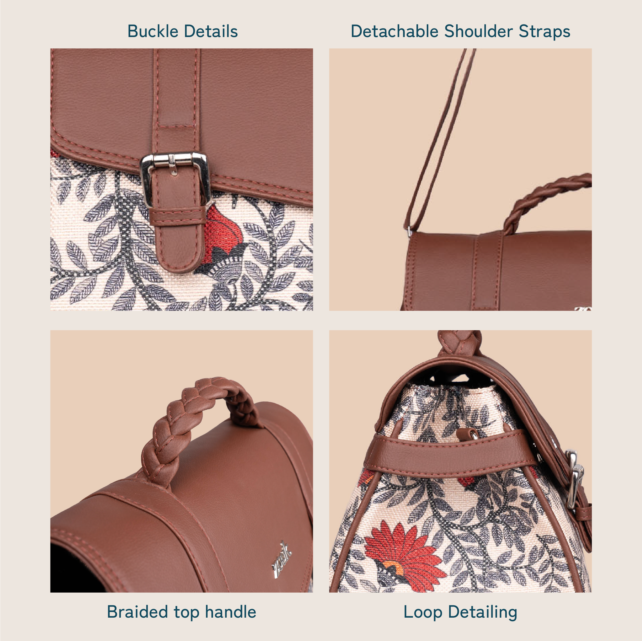 ZIP-Konkona Heritage Satchel Bag - Nawabi Couture