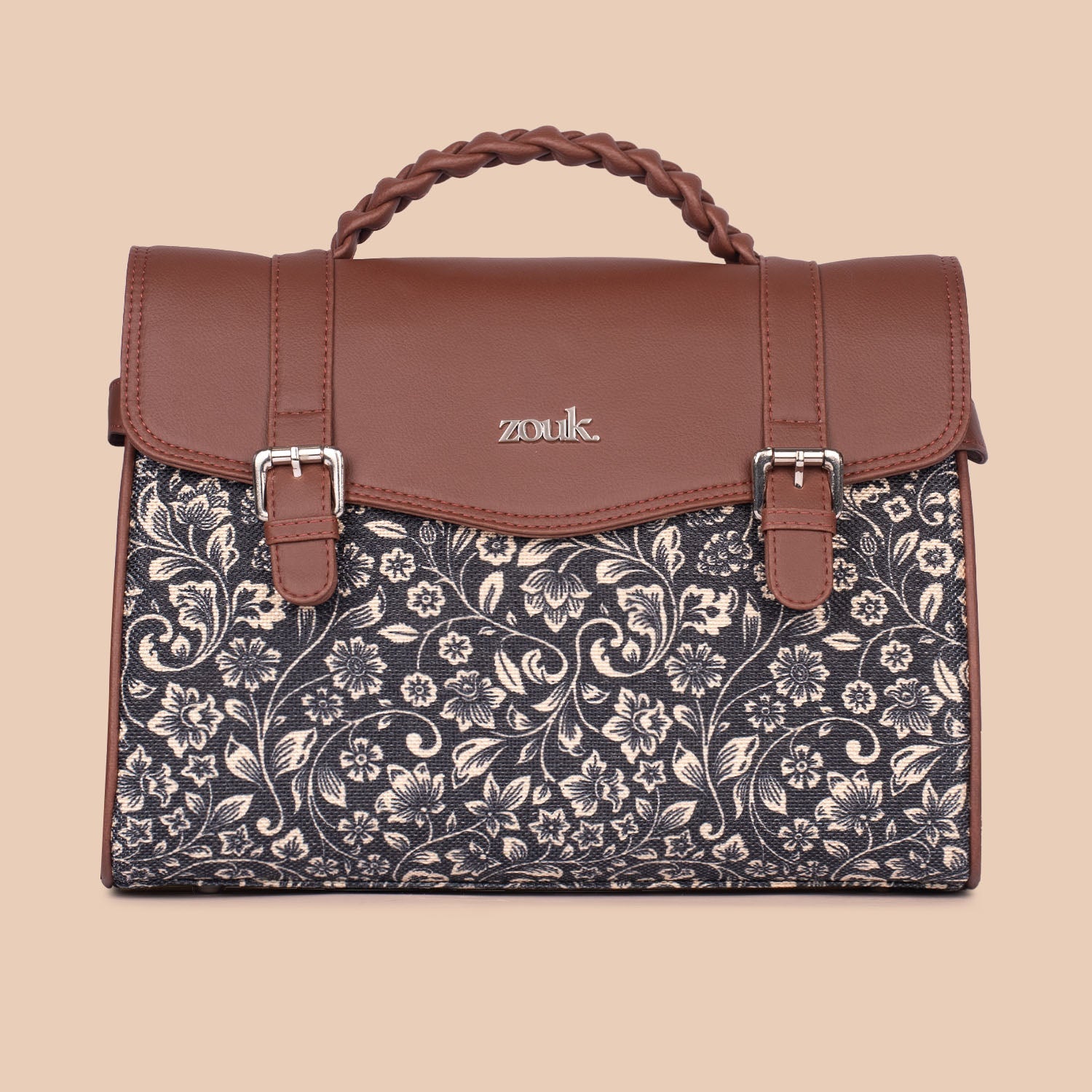 ZIP-Konkona Heritage Satchel Bag - FloMotif