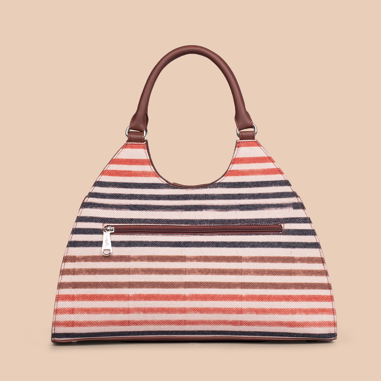 Konkona Statement Satchel Bag - Qutub Stripes