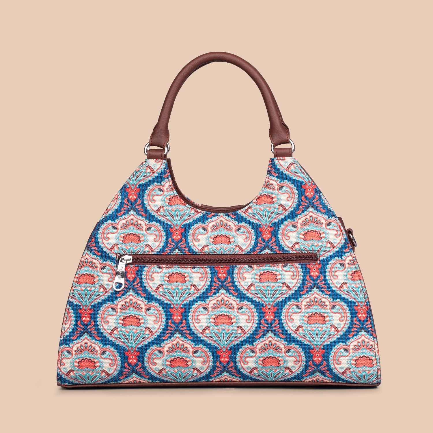 Konkona Statement Satchel Bag - Kovil Blue