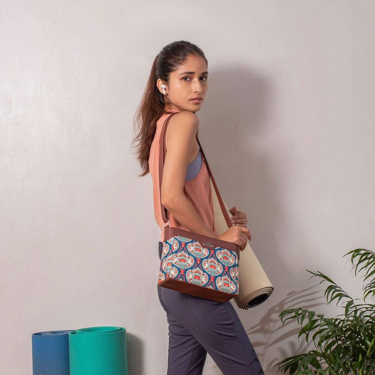 Kovil Blue Harmony Sling Bag