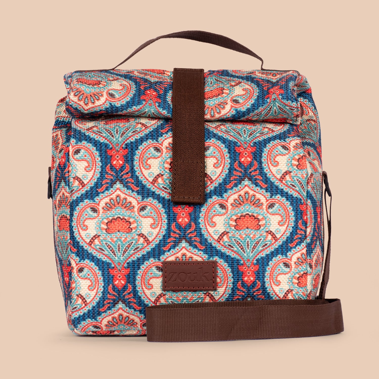 Kovil Blue Roll Up Lunch Bag