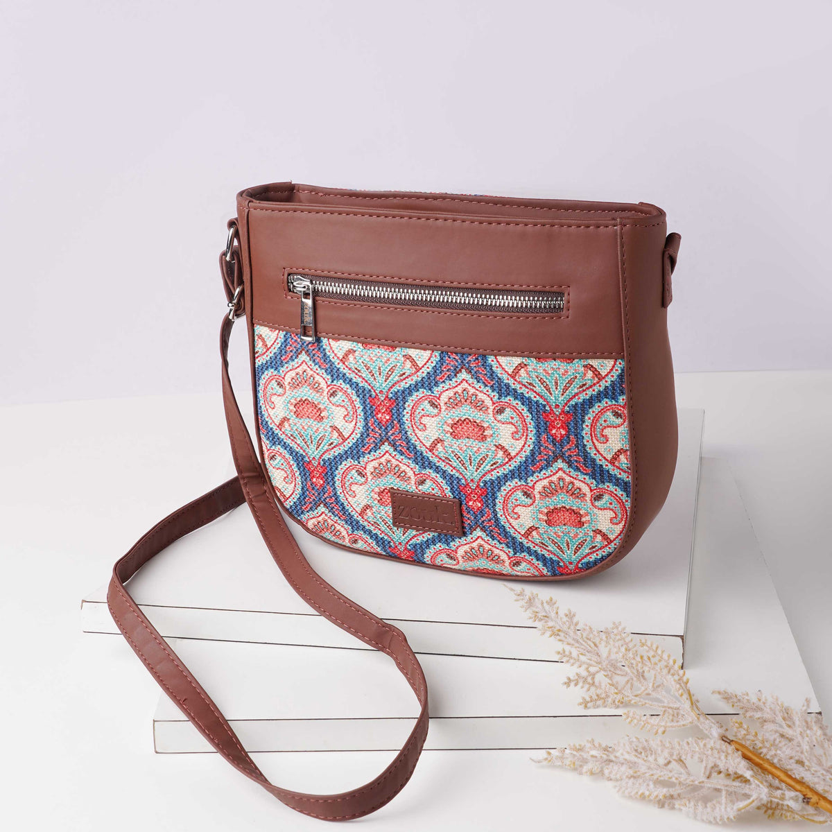 Kovil Blue U-Shaped Sling Bag