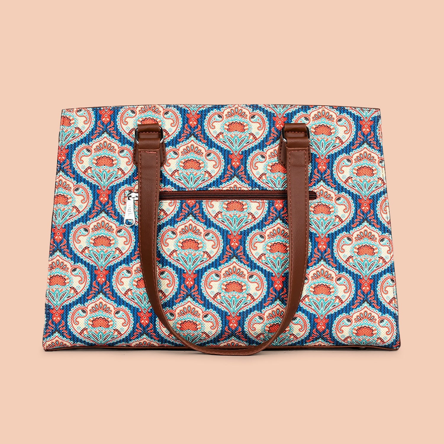 ZIP-Kovil Blue Statement Business Bag