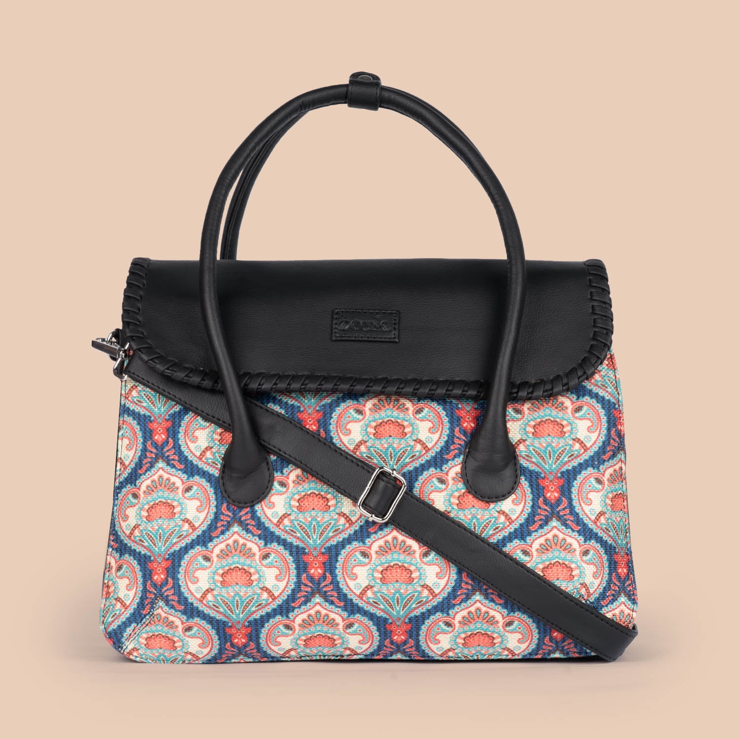 Kovil Blue & Paisley Print - Sara Ali Khan Satchel & Flap Sling Bag Combo