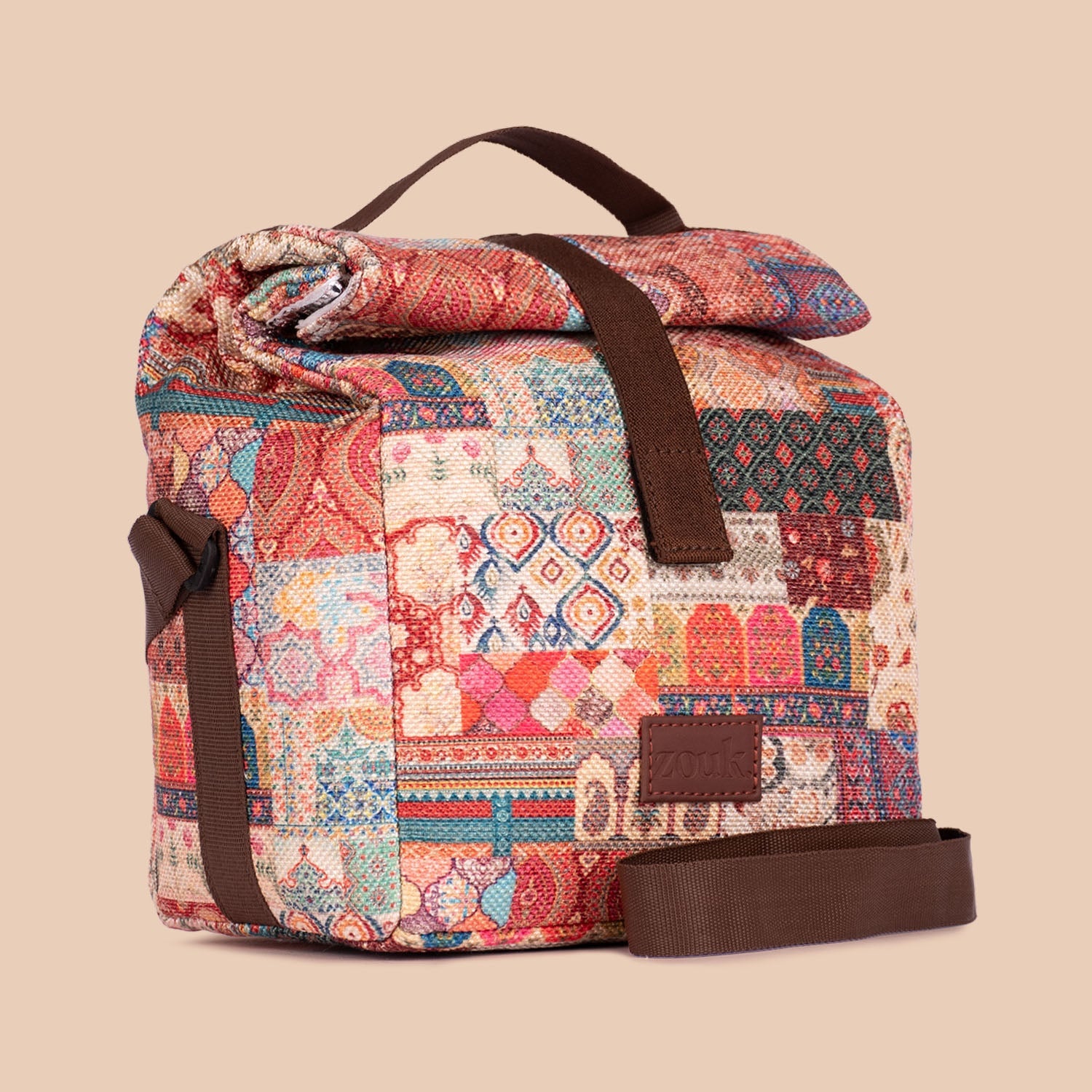 ZIP-Kutch Gamthi Roll Up Lunch Bag