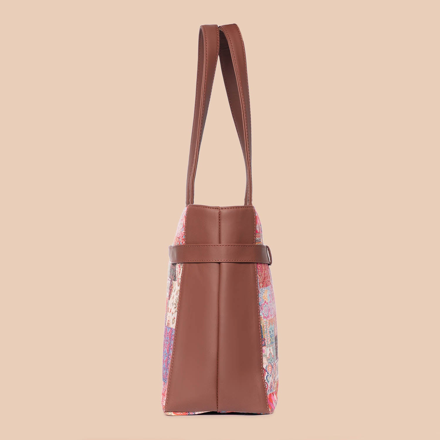 Kutch Gamthi & Mughal Art Multicolor - Statement Office Bag & U-Shaped Sling Bag Combo