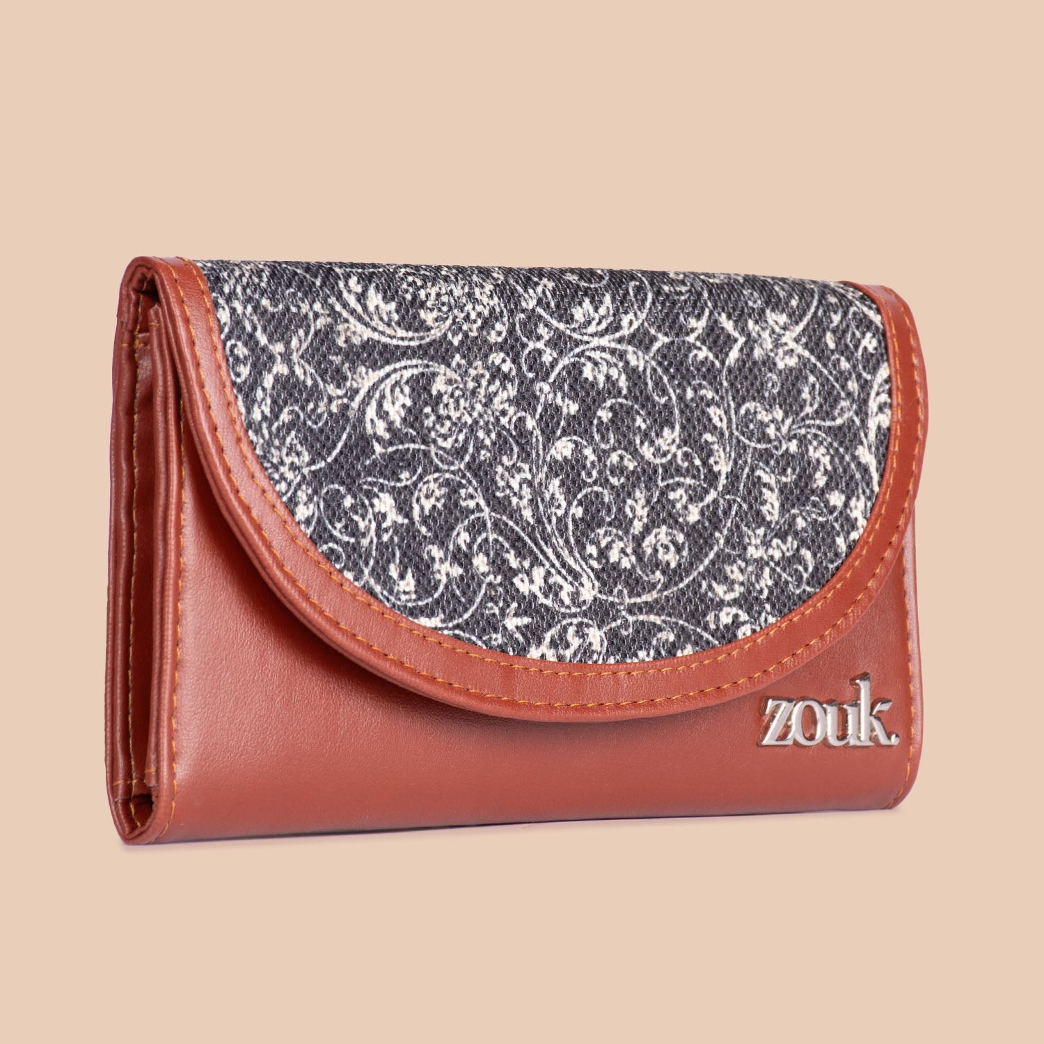 ZIP-Lattice Lace Kyra Flap Wallet