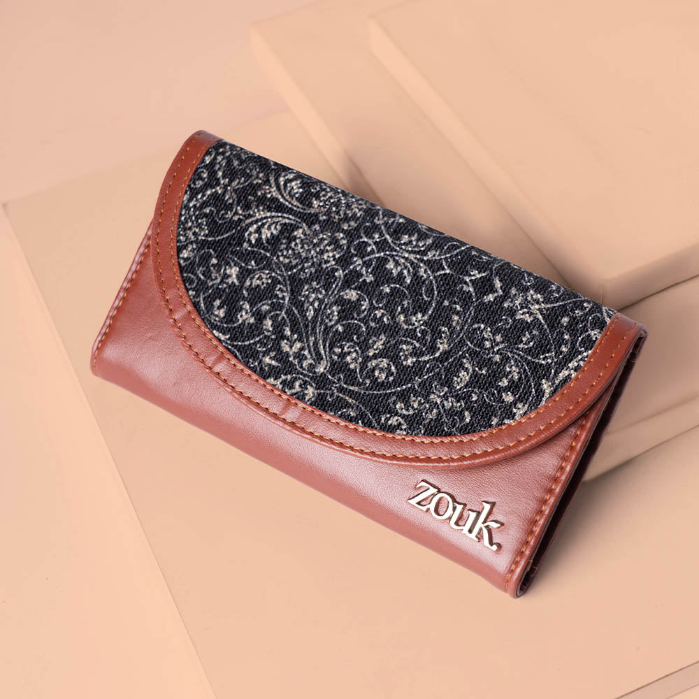 ZIP-Lattice Lace Kyra Flap Wallet