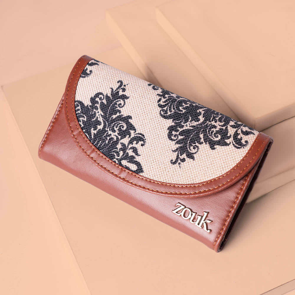 Mughal Motif Kyra Flap Wallet