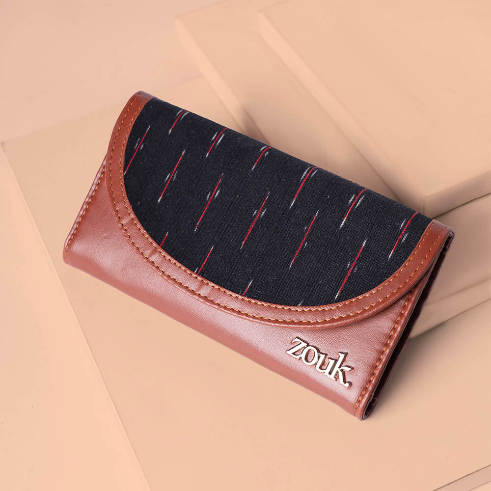 Ikat GreRed Kyra Flap Wallet