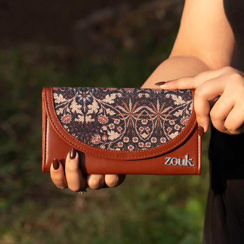 Kashmir Blooms Kyra Flap Wallet