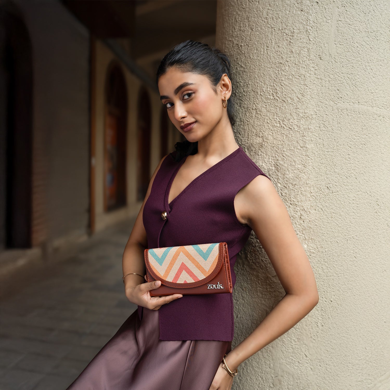 ZIP-WavBeach Kyra Flap Wallet