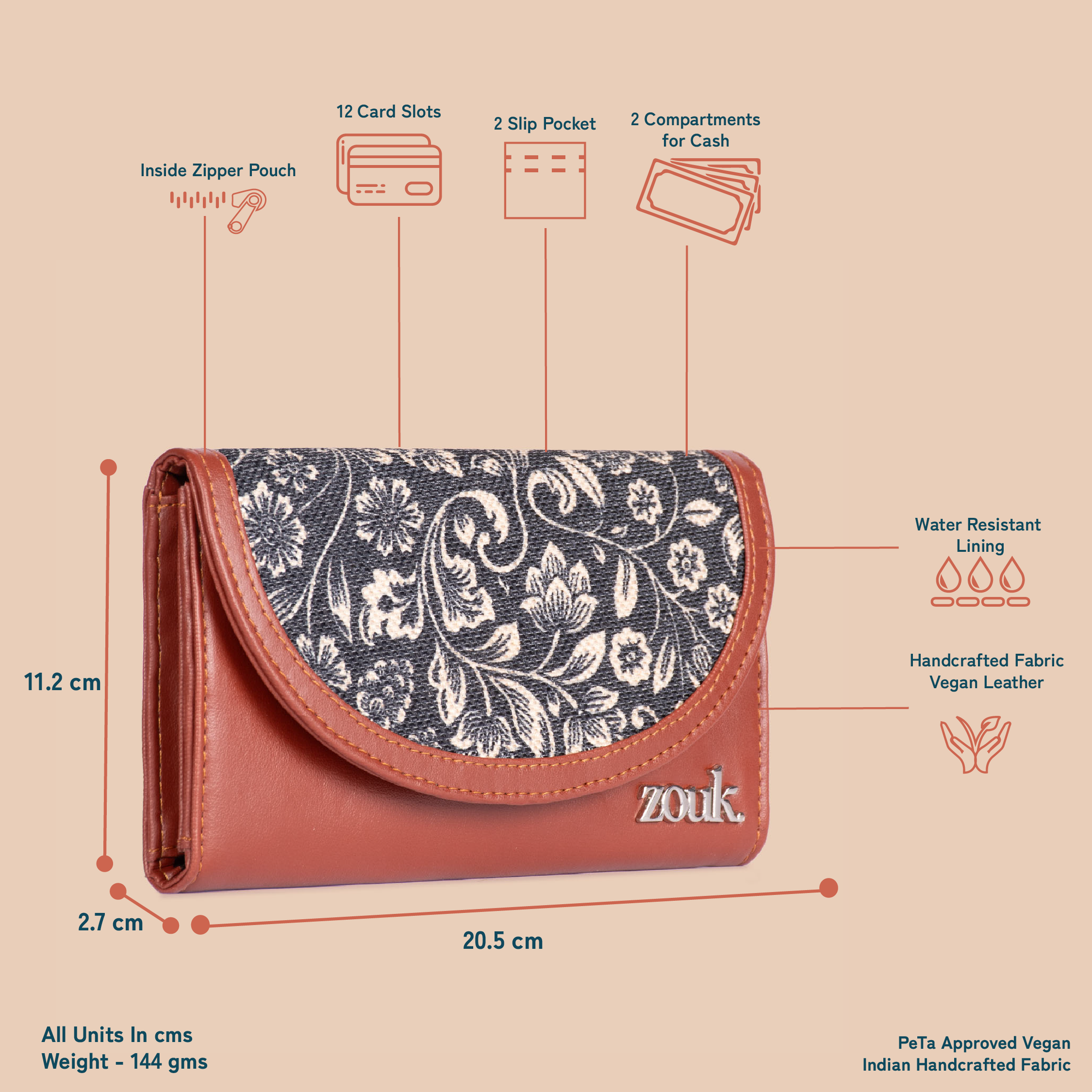 FloMotif Kyra Flap Wallet