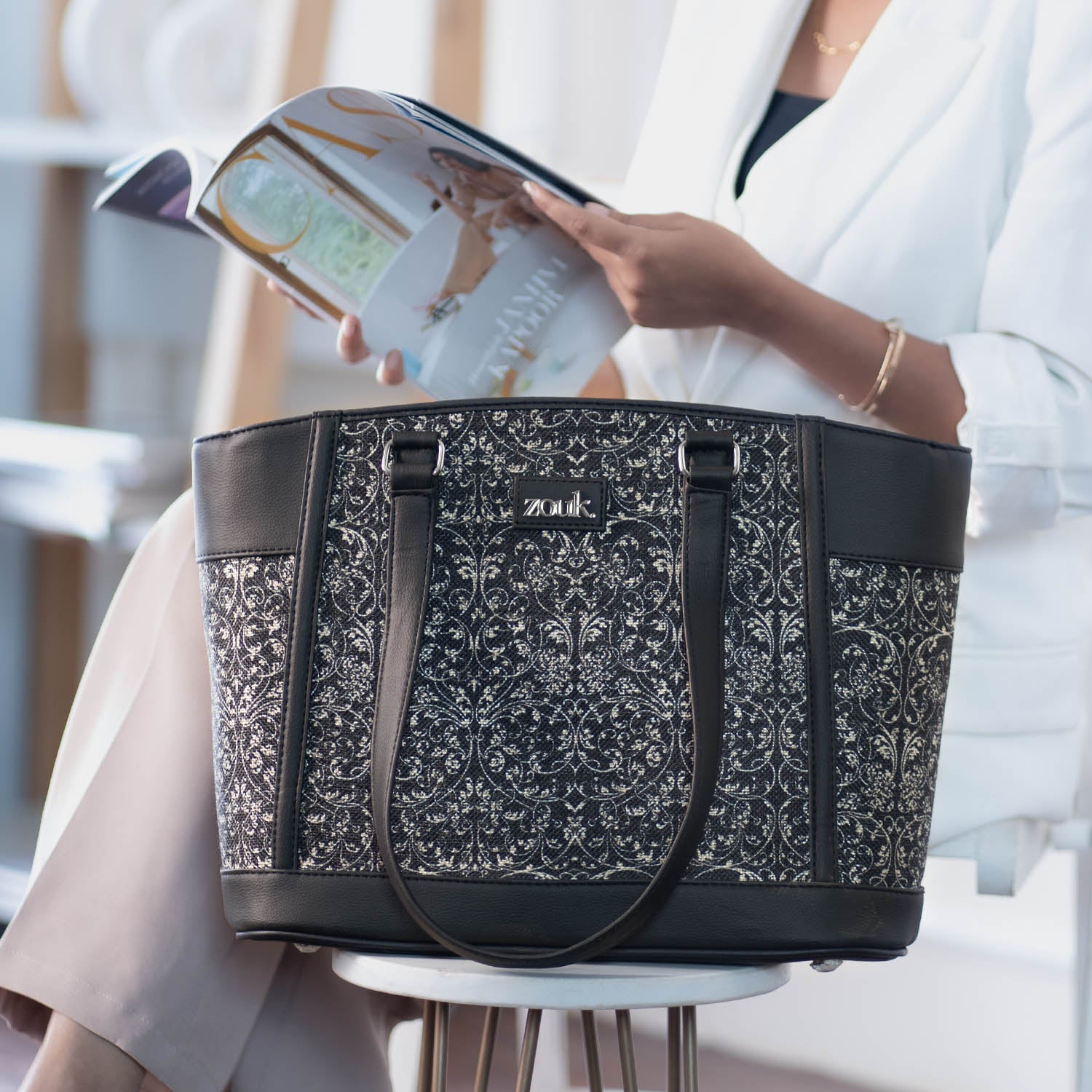 Lattice Lace Classic Commute Office Bag