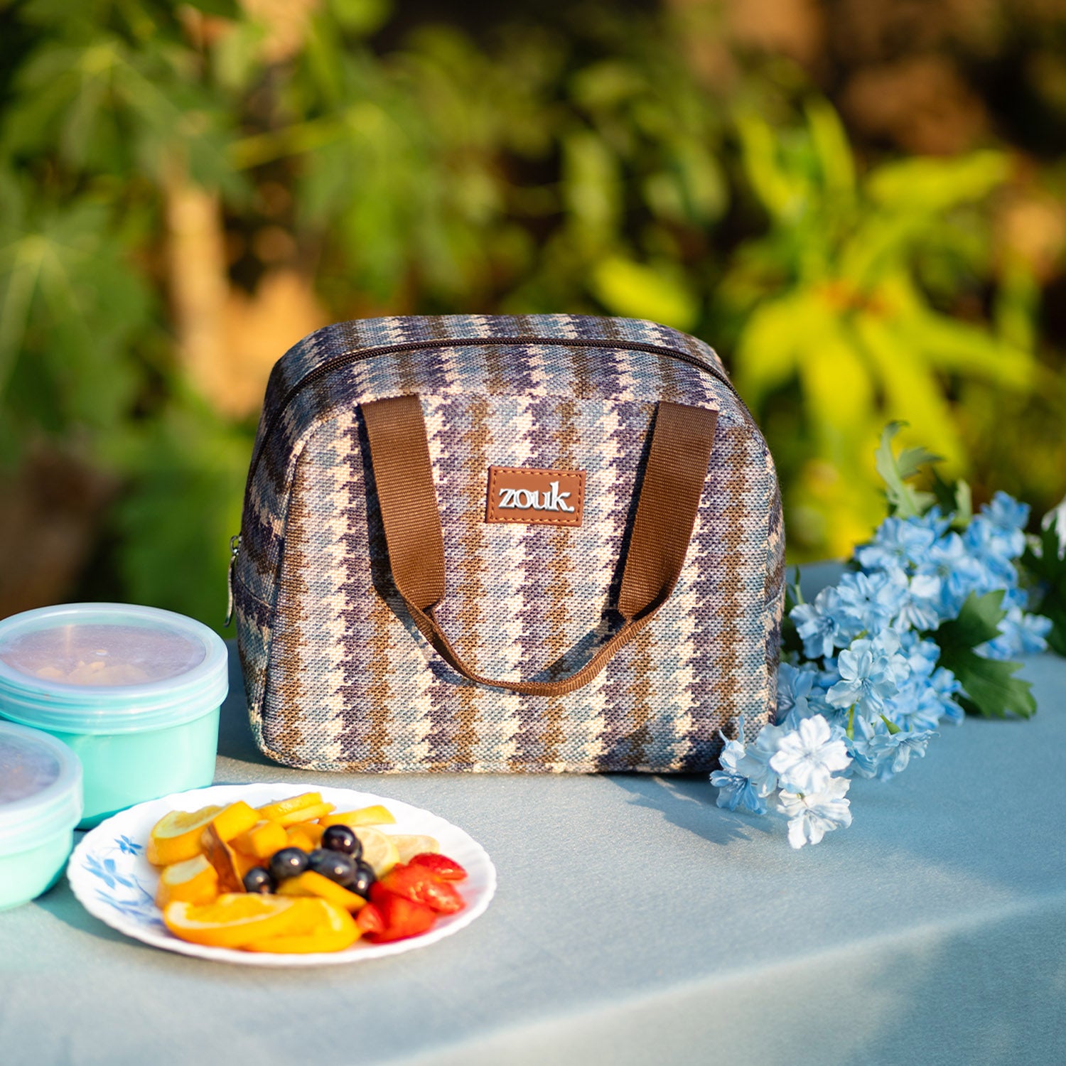 Bombay Houndstooth Lunch Bag