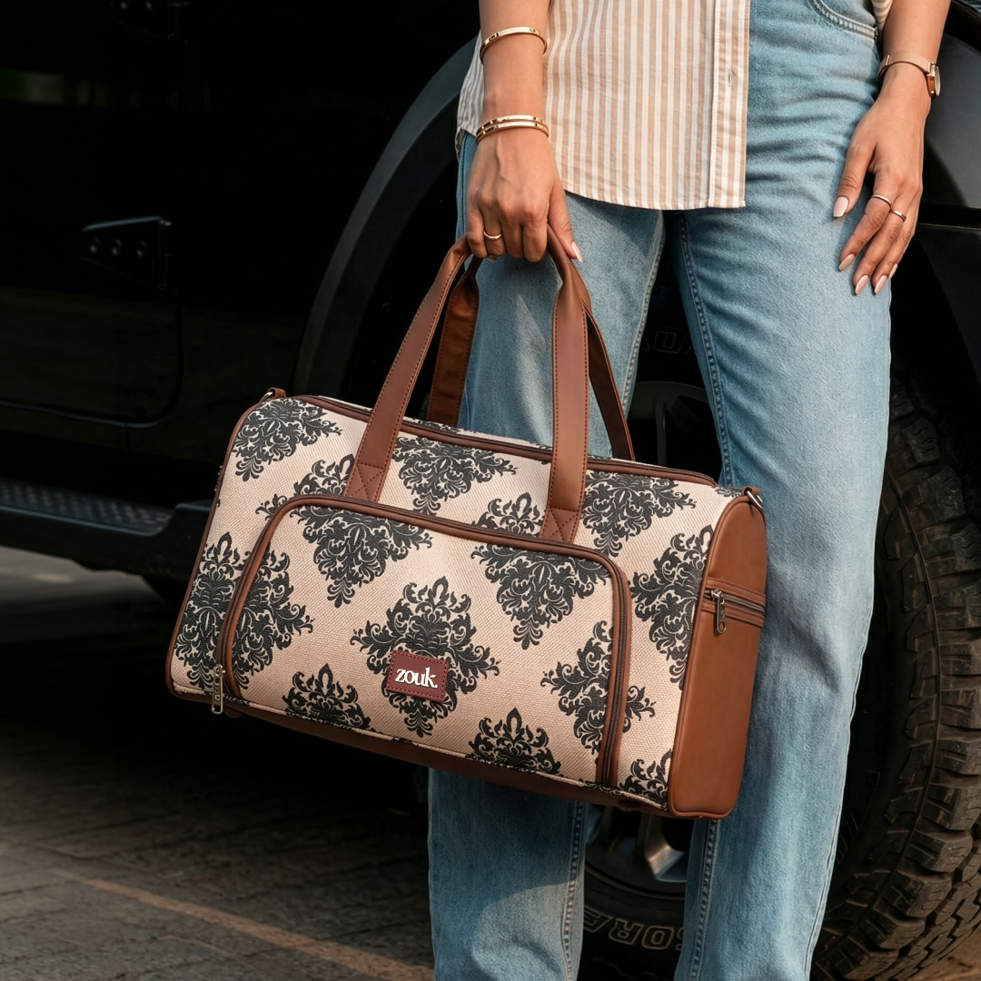 Mughal Motif Weekender Duffle Bag
