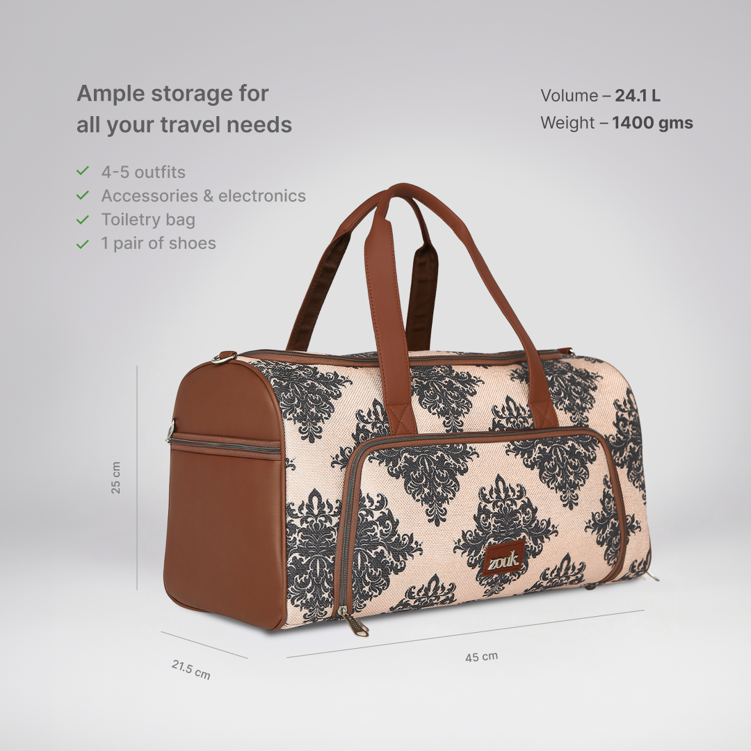 Mughal Motif Weekender Duffle Bag