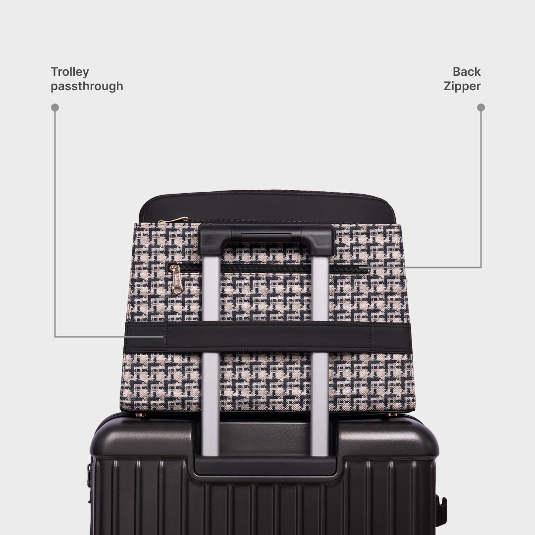 Carter Checks Maven Office Handbag (Black)