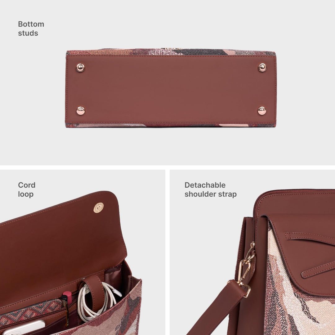 Ellora Echoes Maven Office Handbag (Brown)