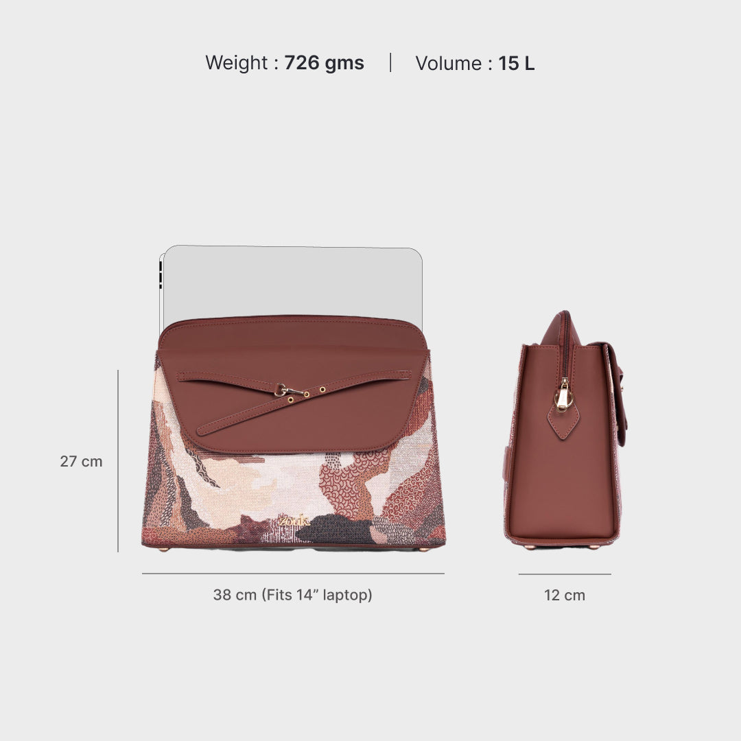Ellora Echoes Maven Office Handbag (Brown)