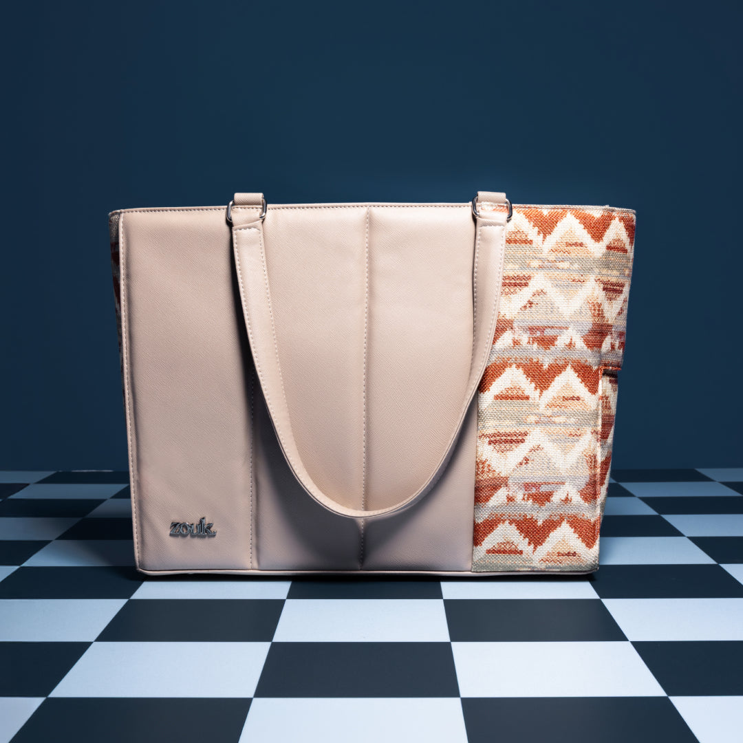 Salawas Saffron Ace Office Bag (Beige)