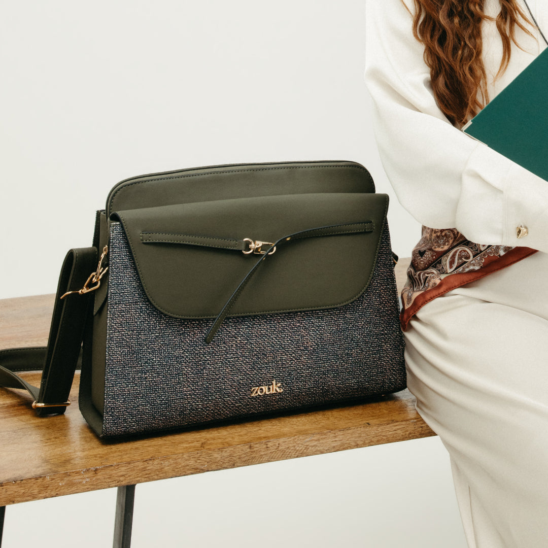 Sandrift Maven Office Handbag (Olive)
