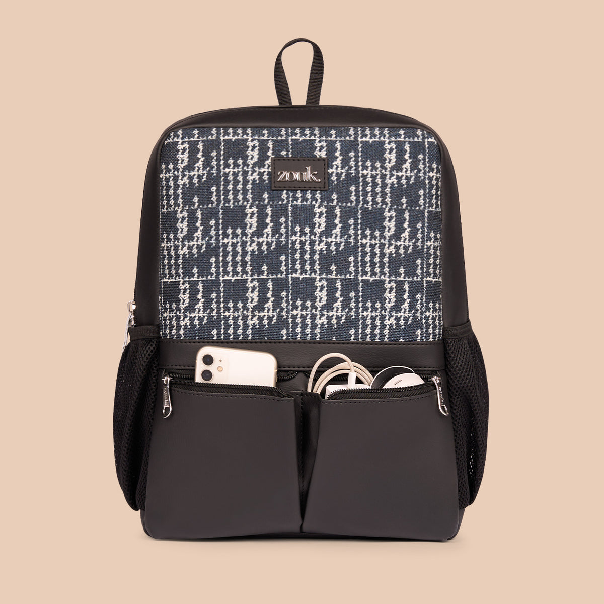 Madras Monochrome Office Backpack
