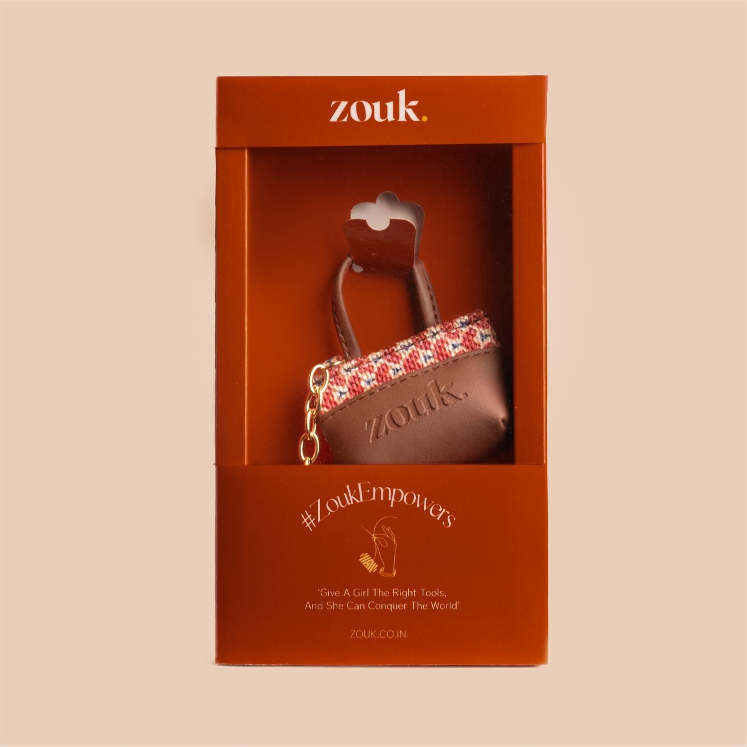 ZIP-Madurai Mosaic Power Potli Keychain