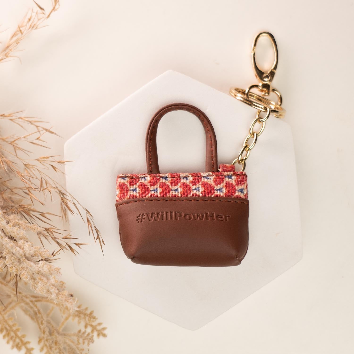 ZIP-Madurai Mosaic Power Potli Keychain