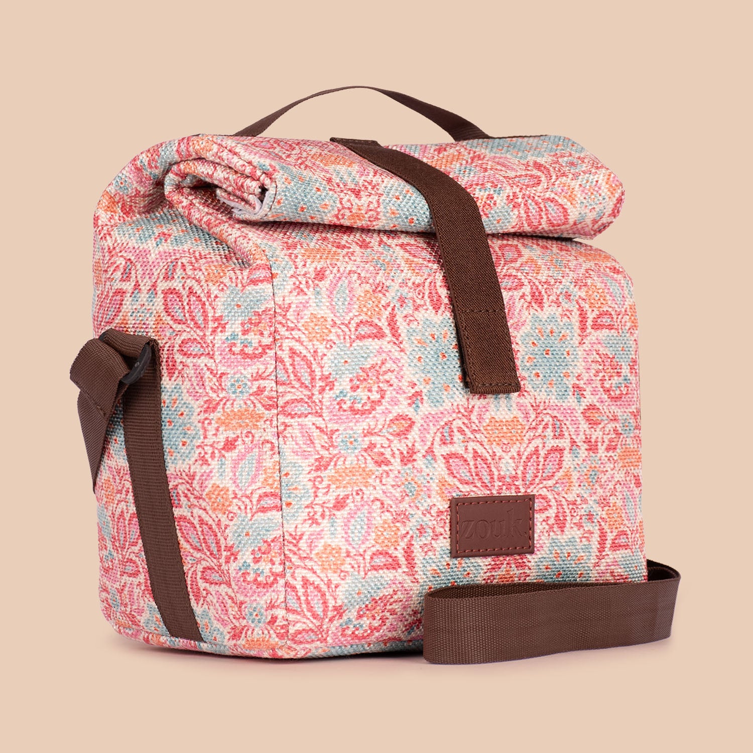 Mangalore Blossoms Roll Up Lunch Bag